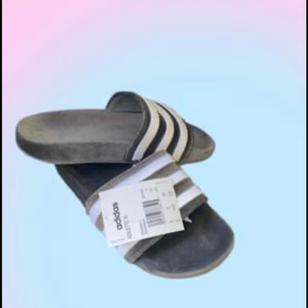 Velvet Adidas Slides